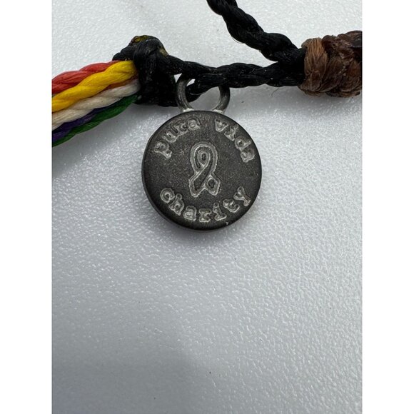 Pura Vida String Bracelet Rainbow Adjustable Charity Give Back To Live Free - Picture 2 of 3